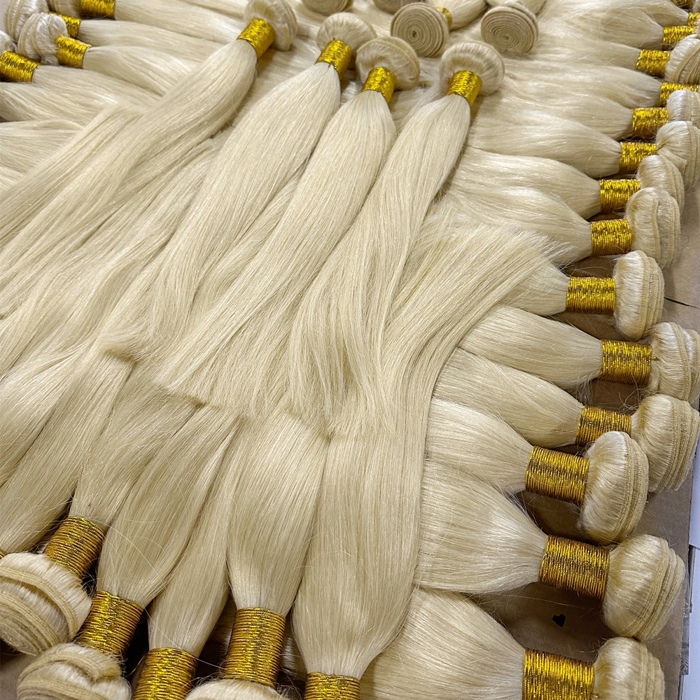 #613 Blonde Color Virgin Hair Bundles Straight Hair